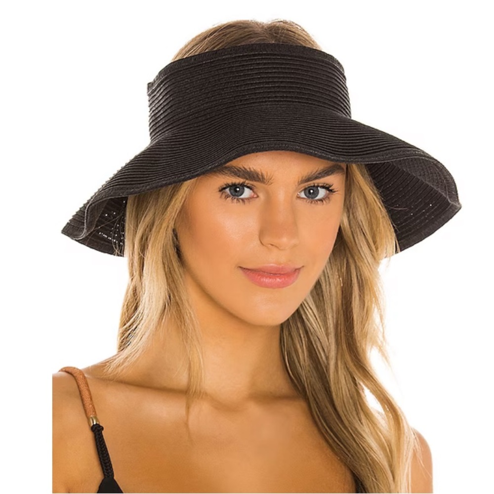 New Vix visor wrap sun hat black